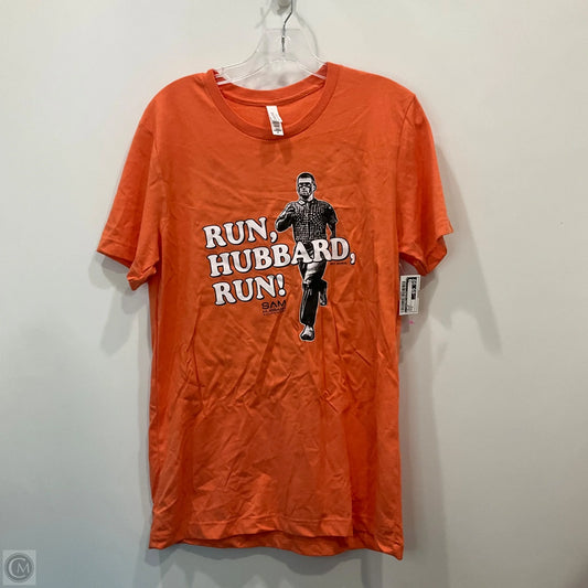 Top Short Sleeve By Canvas In Orange, Size: M