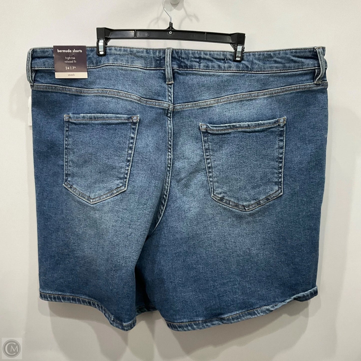 Shorts By Ava & Viv In Blue Denim, Size: 24