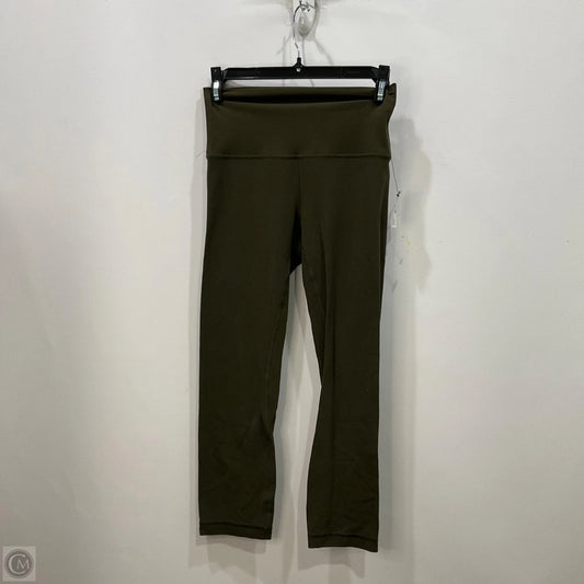Athletic Leggings Capris By Lululemon In Green, Size: 4