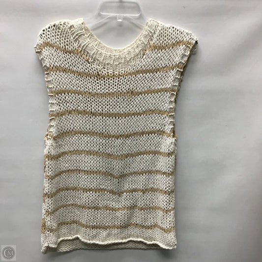 Sweater Short Sleeve By Free People In Striped Pattern, Size: M