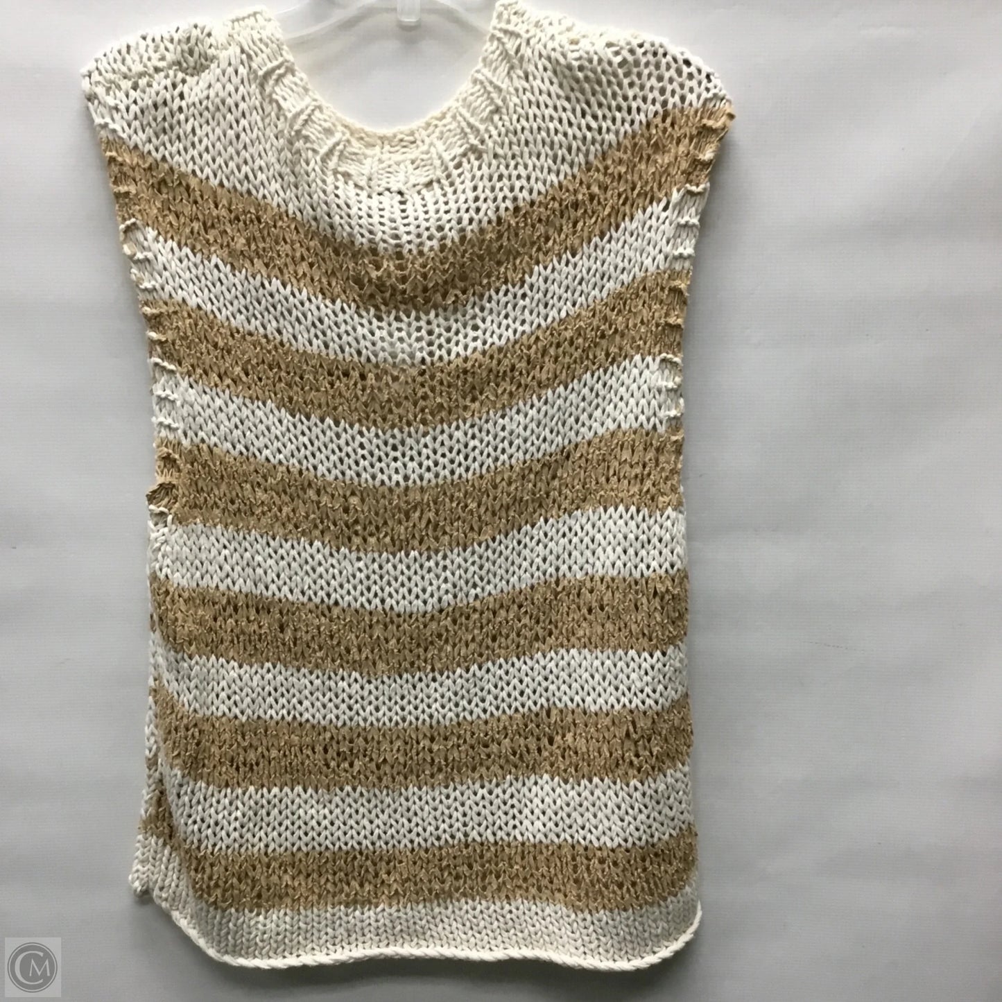 Sweater Short Sleeve By Free People In Striped Pattern, Size: M