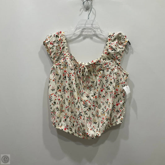 Top Sleeveless By Old Navy In Floral Print, Size: M