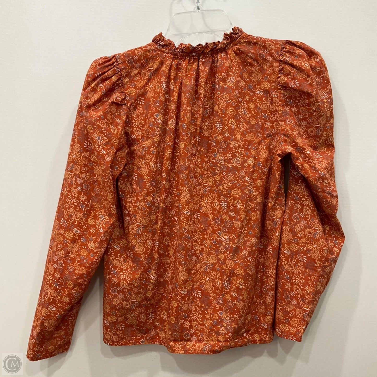 Top Long Sleeve By House Of Harlow In Orange, Size: Xs