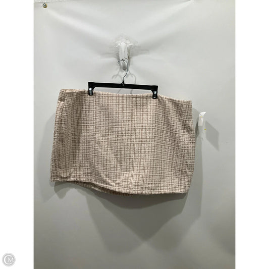 Skirt Mini & Short By Altard State In Tan, Size: 2x