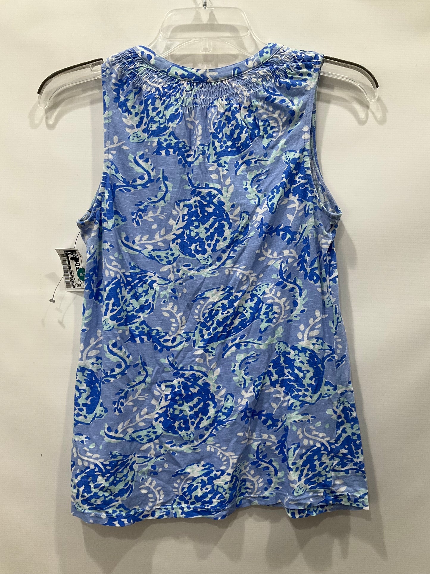 Blue Top Sleeveless Lilly Pulitzer, Size Xxs