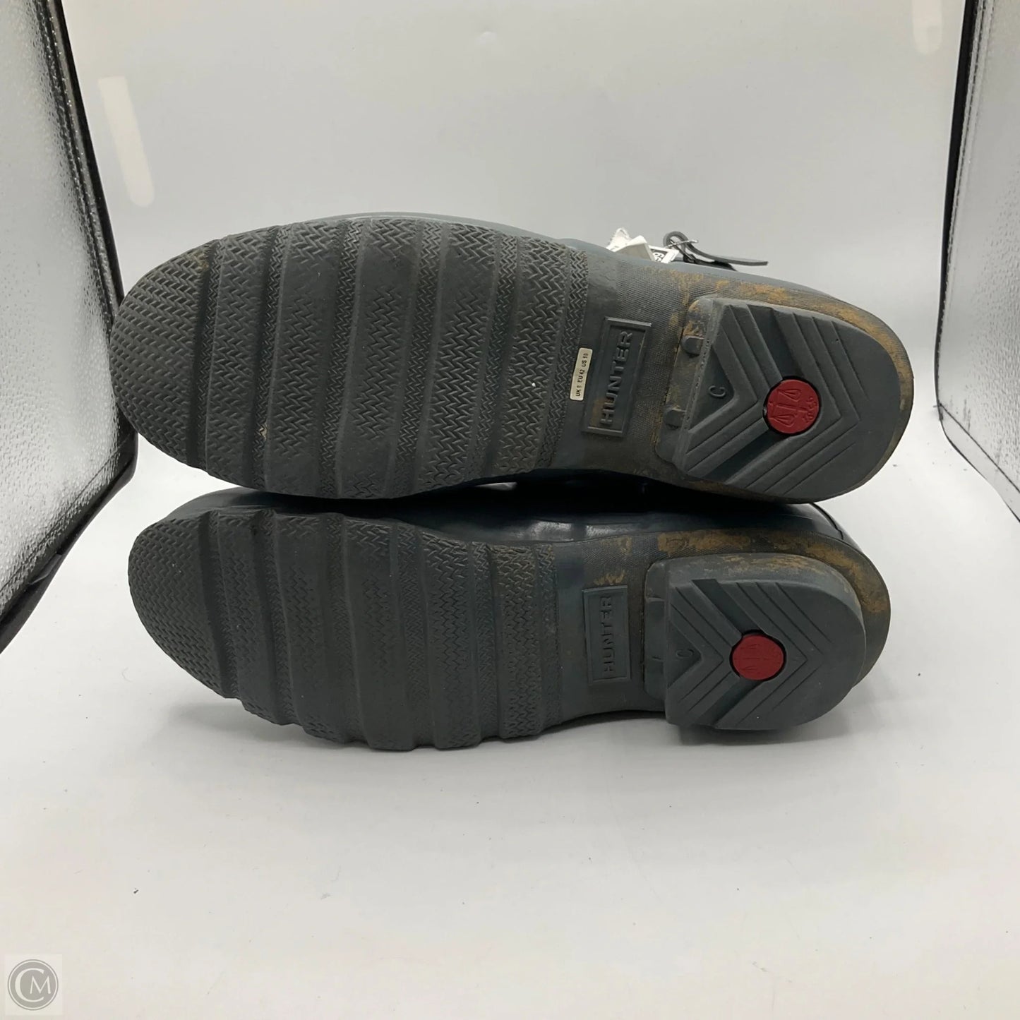 Boots Mid-calf Flats By Hunter In Grey, Size: 10