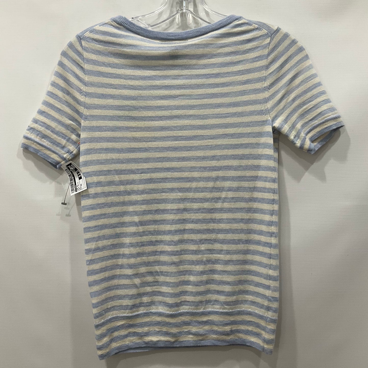 Blue White Top Short Sleeve J Crew, Size Xs