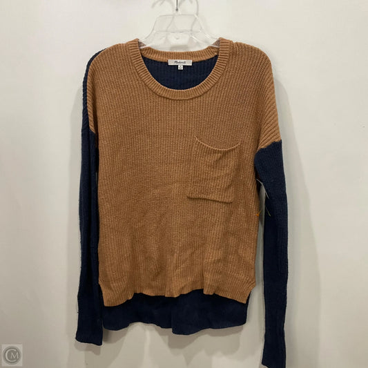 Sweater By Madewell In Blue & Brown, Size: Xs
