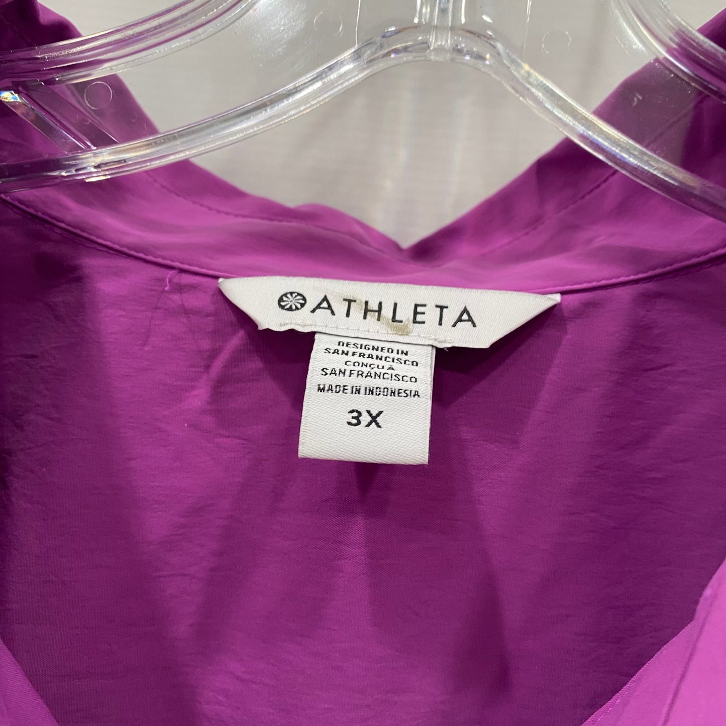 Top Long Sleeve By Athleta In Purple, Size: 3x