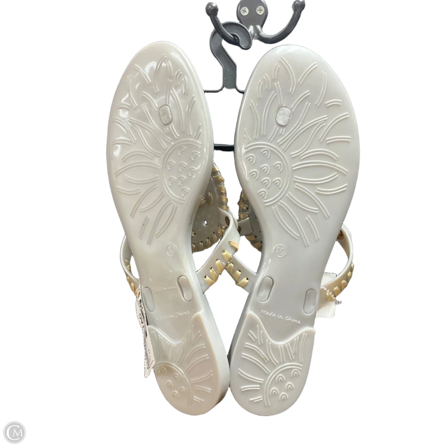 Sandals Flip Flops By Jack Rogers In Grey, Size: 10
