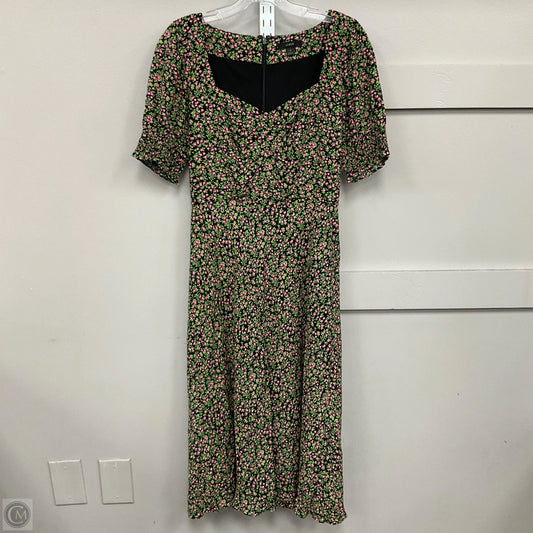 Dress Casual Midi By J. Crew In Floral Print, Size: 2