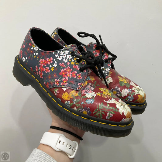 Shoes Flats By Dr Martens In Floral Print, Size: 6
