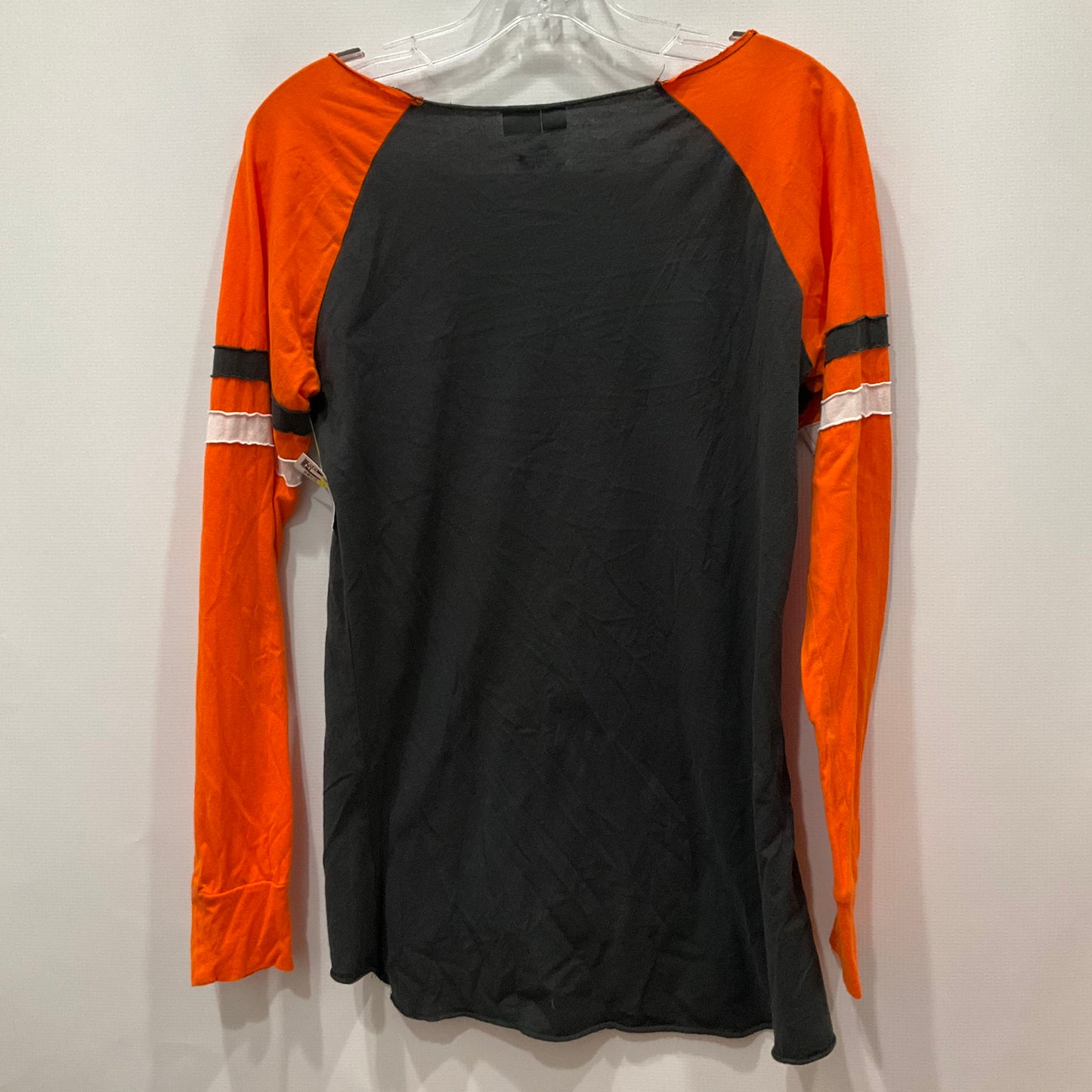 Grey & Orange Top Long Sleeve Nfl, Size M