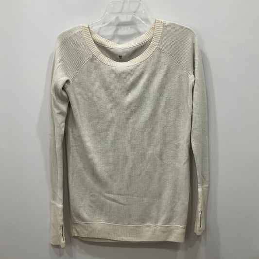 Sweater By Lululemon In White, Size: Xs