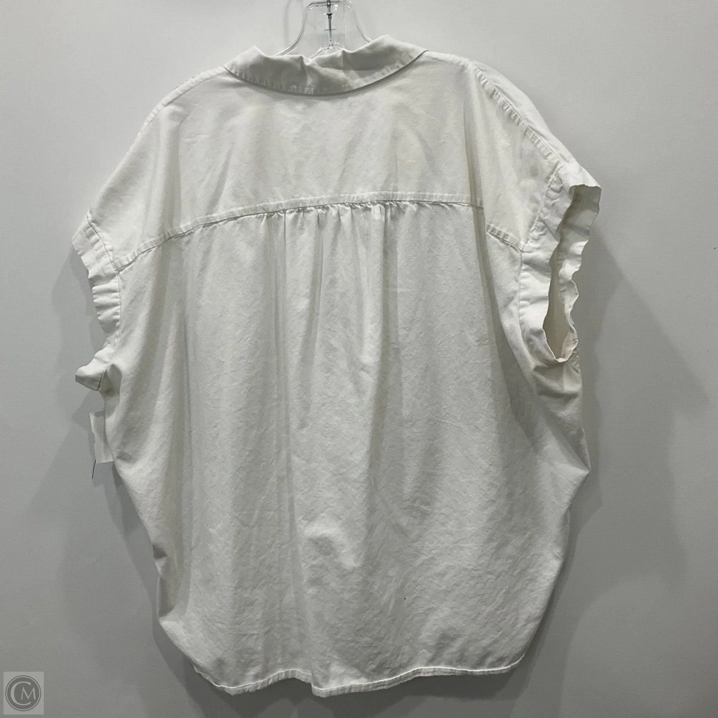 Top Short Sleeve By Madewell In White, Size: Xxl