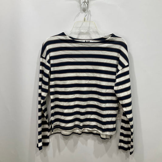 Top Long Sleeve By Three Dots In Striped Pattern, Size: Xs