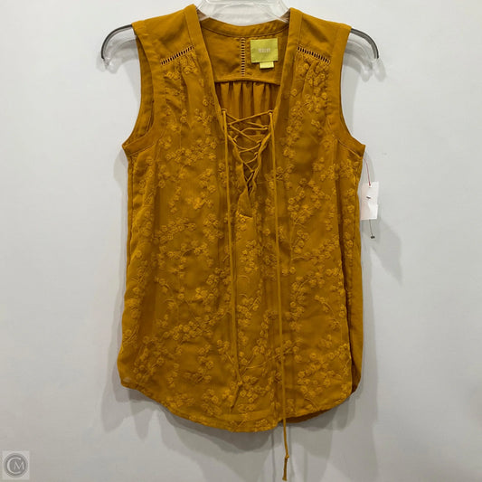 Top Sleeveless By Maeve In Maroon, Size: Xs