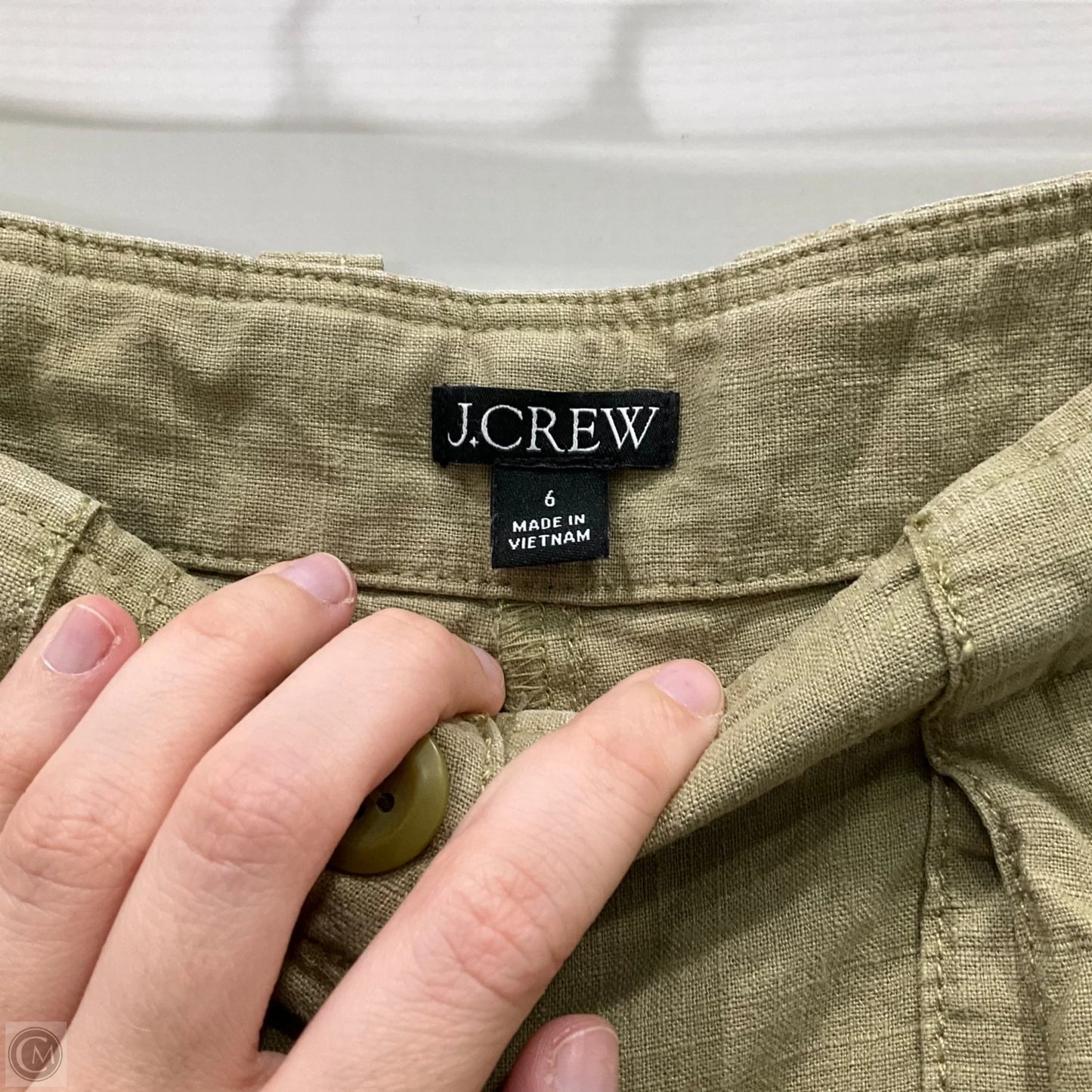 Pants Linen By J. Crew In Green, Size: 6