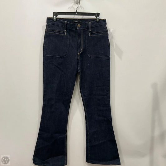 Jeans Cropped By Theory In Blue Denim, Size: 6
