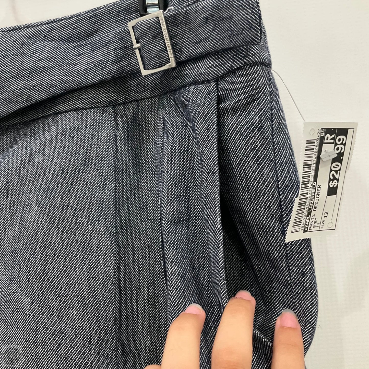 Pants Designer By Karl Lagerfeld In Grey, Size: 12