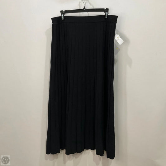 Skirt Designer By Michael Kors In Black, Size: L
