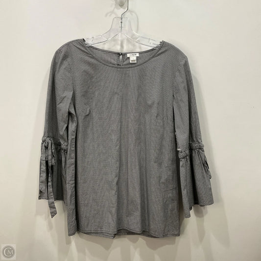 Top 3/4 Sleeve By J. Crew In Black & White, Size: S