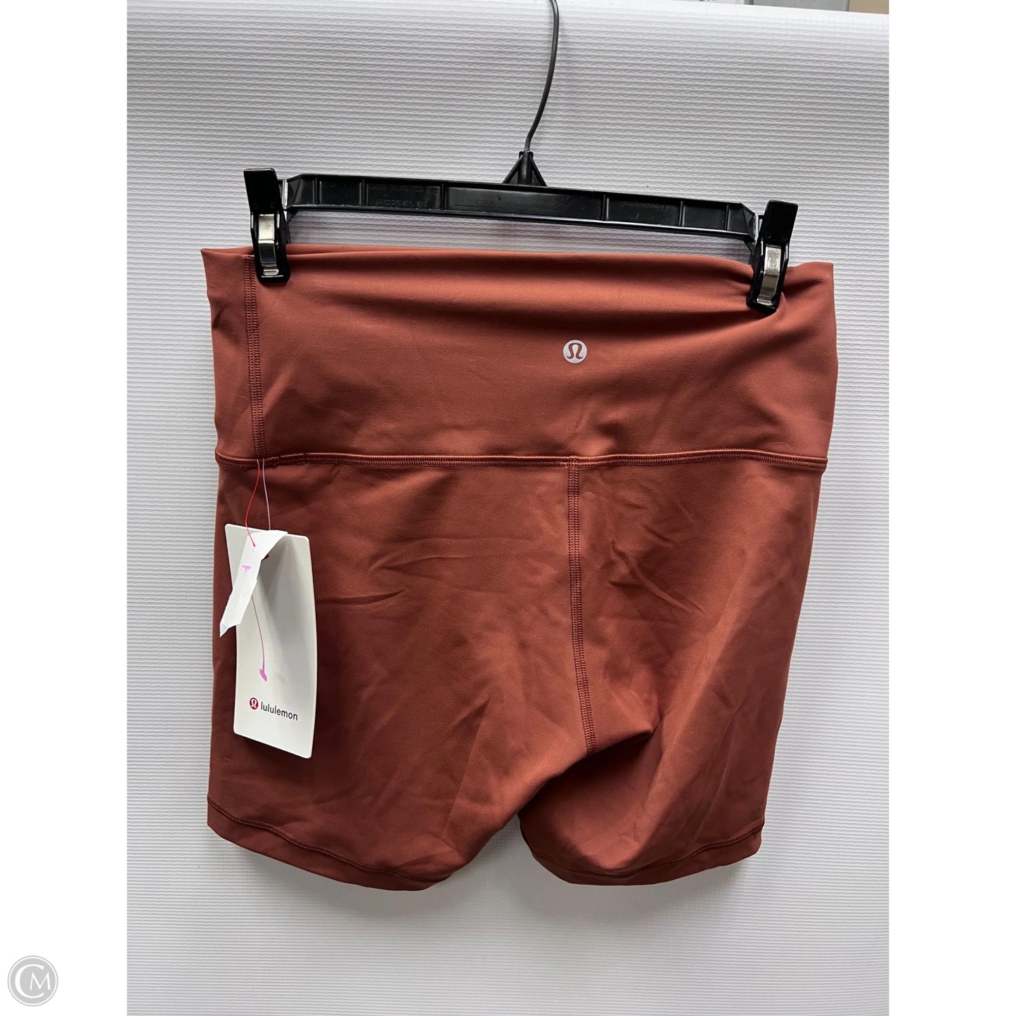 Athletic Shorts By Lululemon In Orange, Size: 8