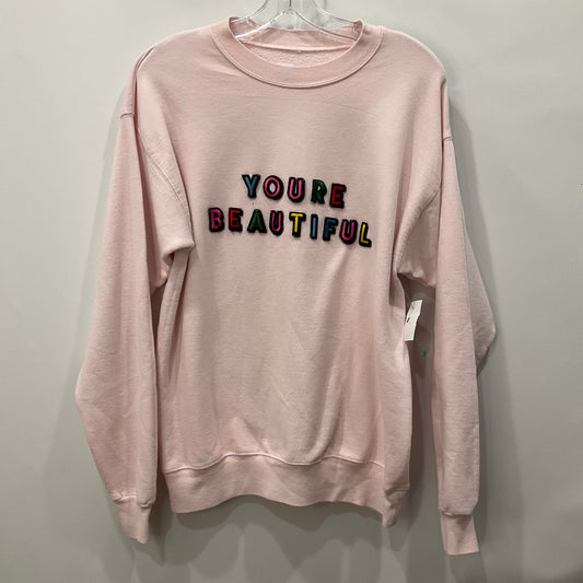 Sweatshirt Crewneck By Clothes Mentor In Pink, Size: S