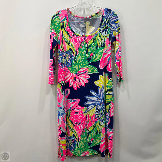 Dress Casual Midi By Lilly Pulitzer In Floral Print, Size: S