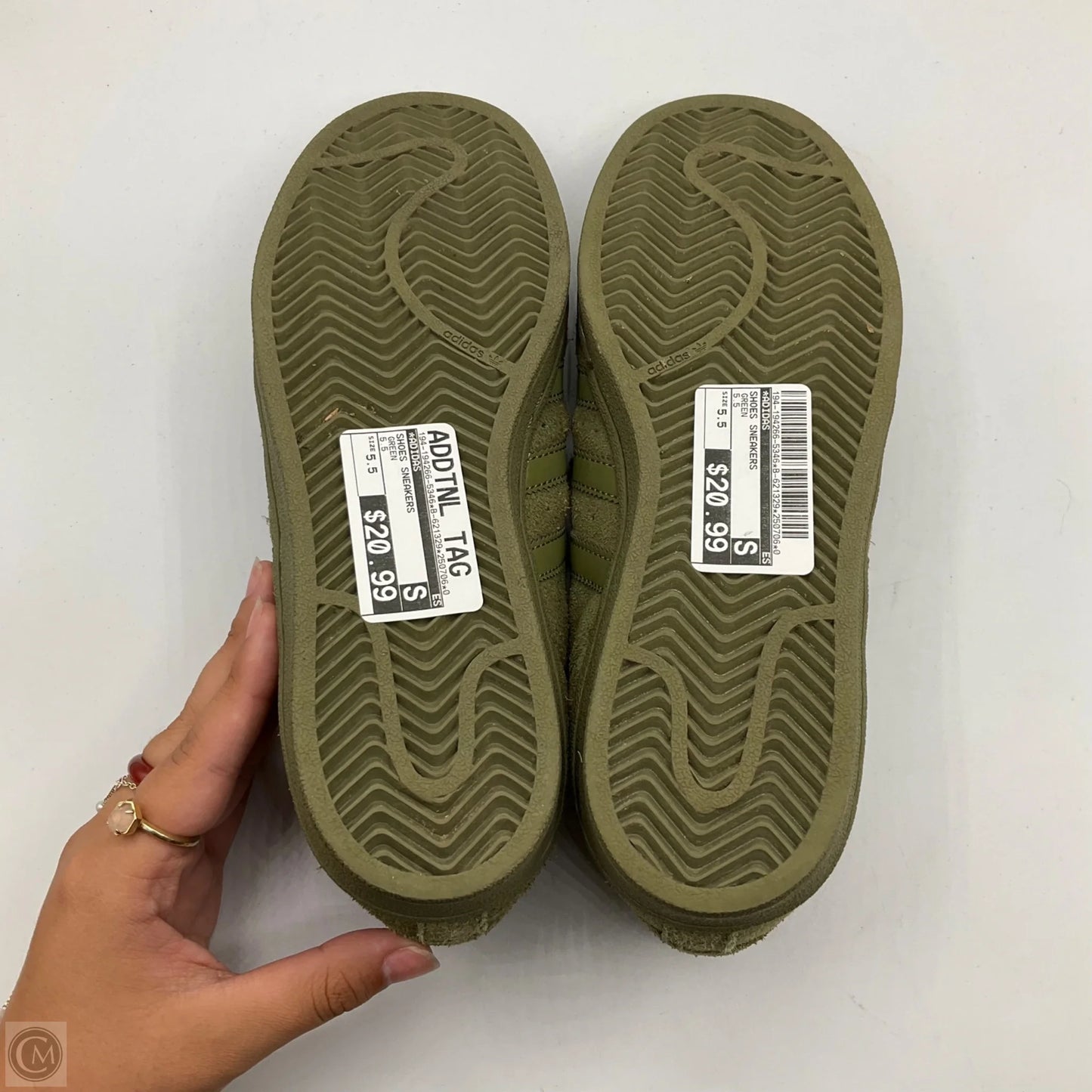Shoes Sneakers By Adidas In Green, Size: 5.5
