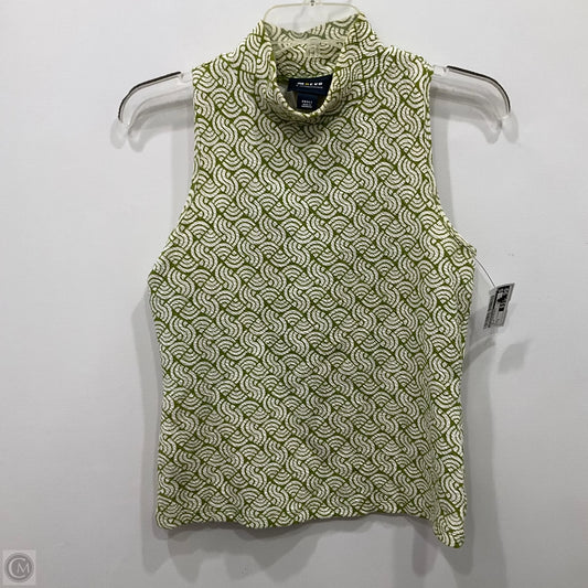Top Sleeveless By Anthropologie In Green, Size: S