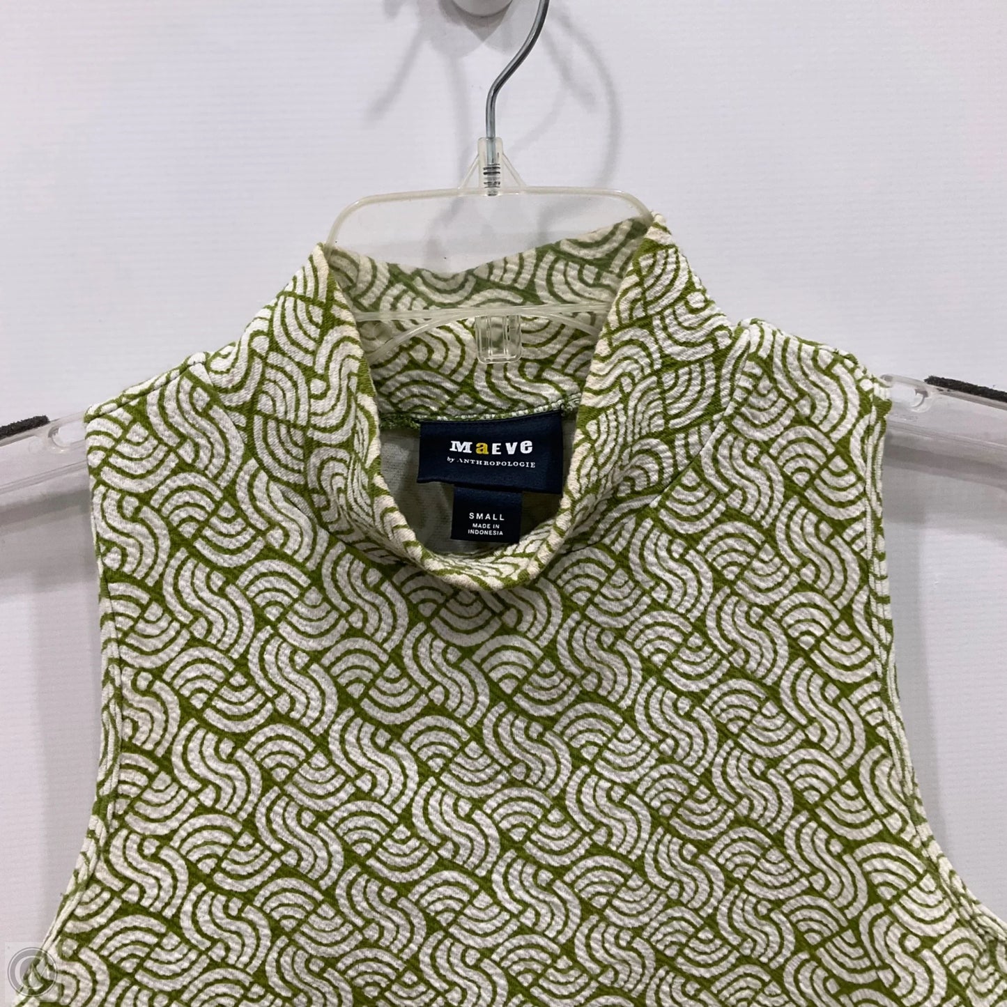Top Sleeveless By Anthropologie In Green, Size: S