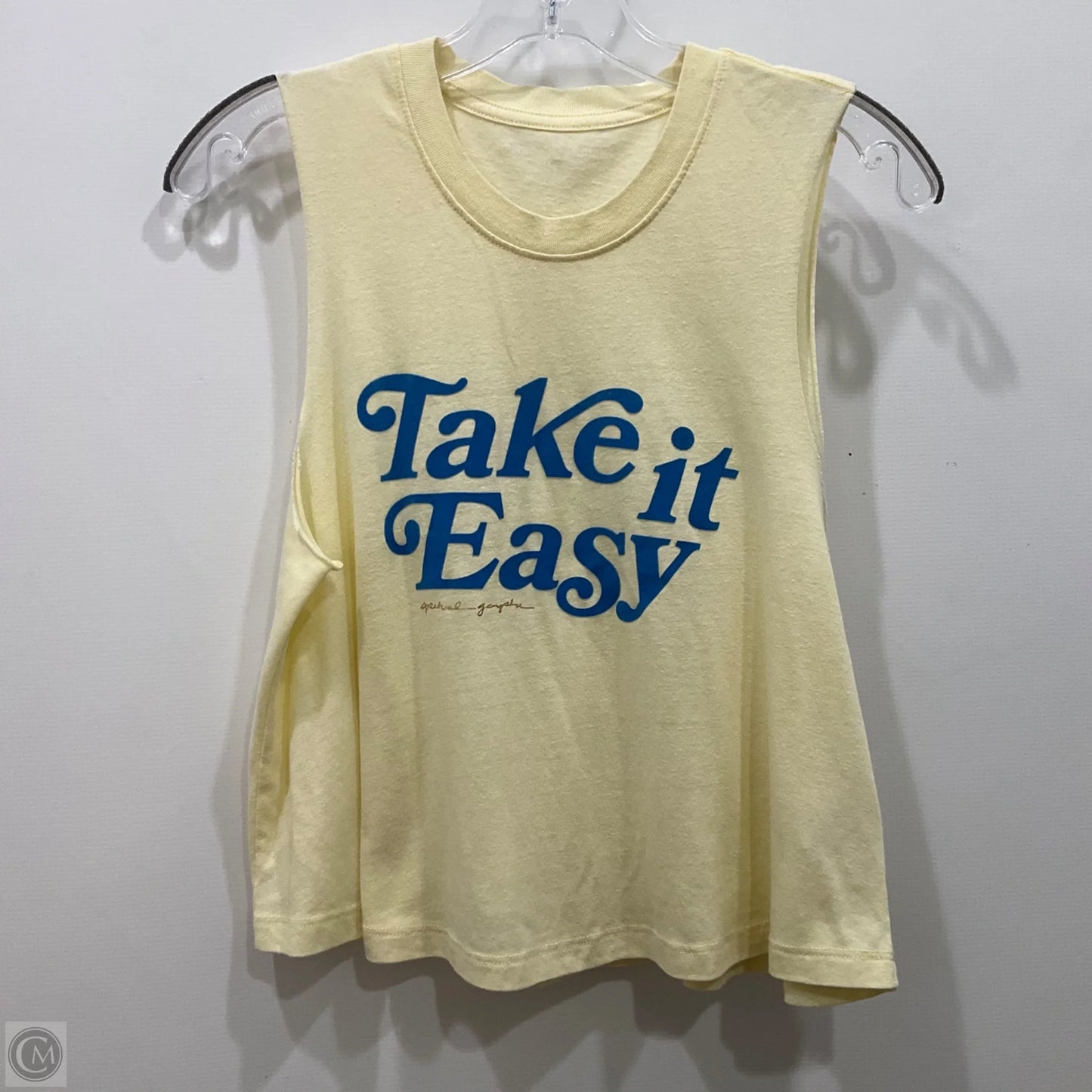 Athletic Tank Top By Spiritual Gangster In Yellow, Size: L