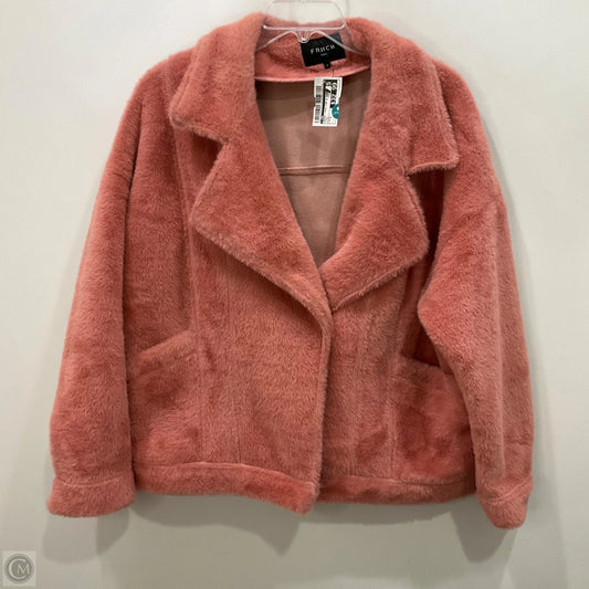 Jacket Faux Fur & Sherpa By Cma In Pink, Size: S