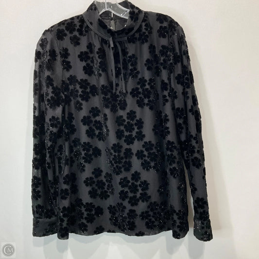 Top Long Sleeve Designer By Karl Lagerfeld In Black, Size: M