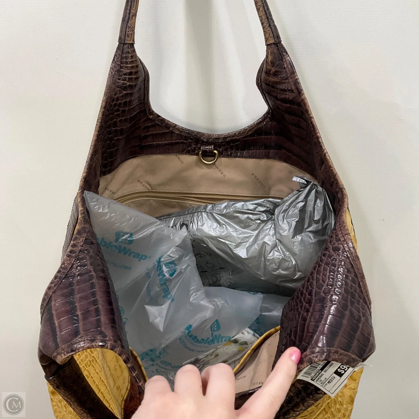 Handbag Designer By Brahmin, Size: Medium