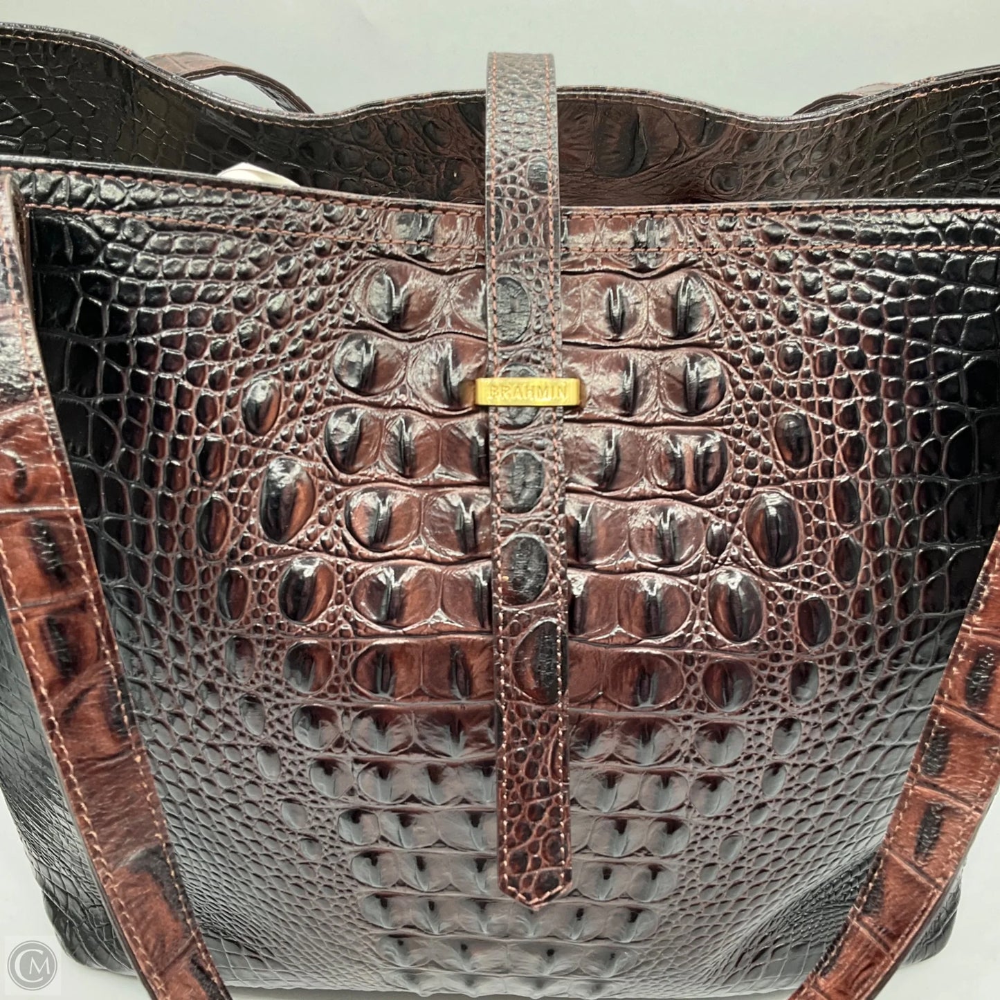 Handbag Designer By Brahmin, Size: Large