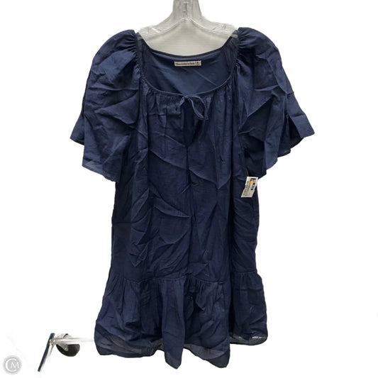 Dress Casual Midi By Abercrombie And Fitch In Blue, Size: M