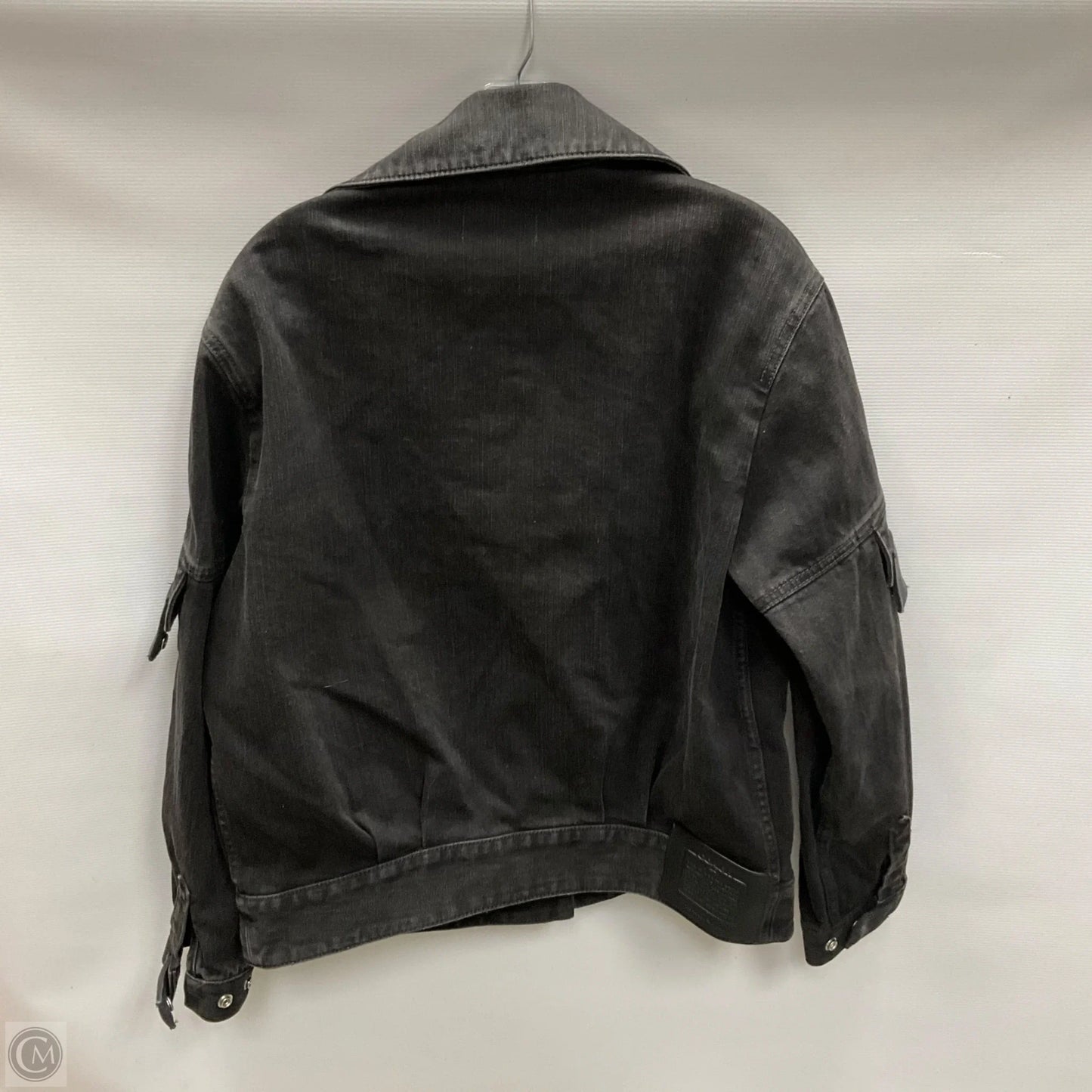 Jacket Designer By Coach In Black Denim, Size: 8