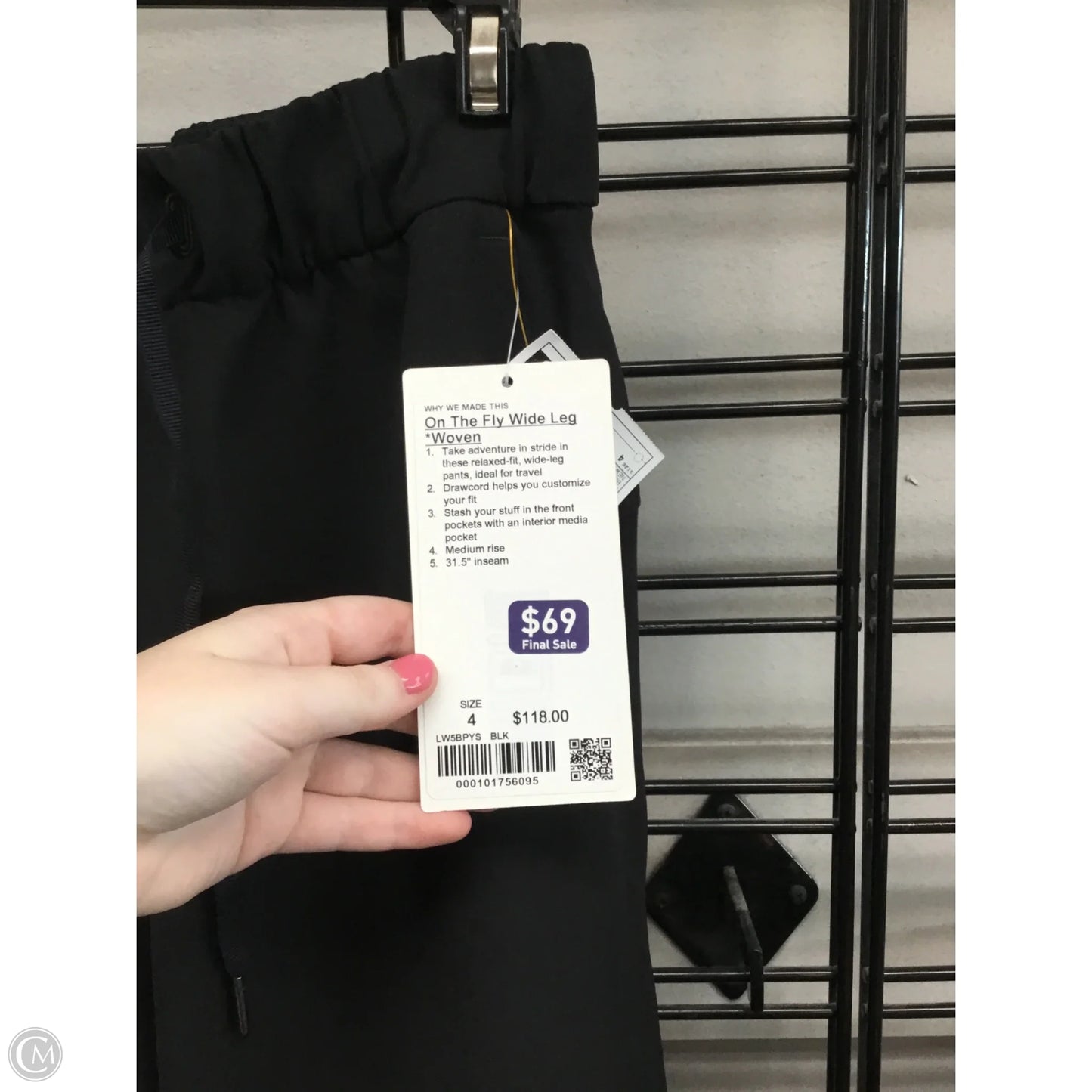 Athletic Pants By Lululemon In Black, Size: 4