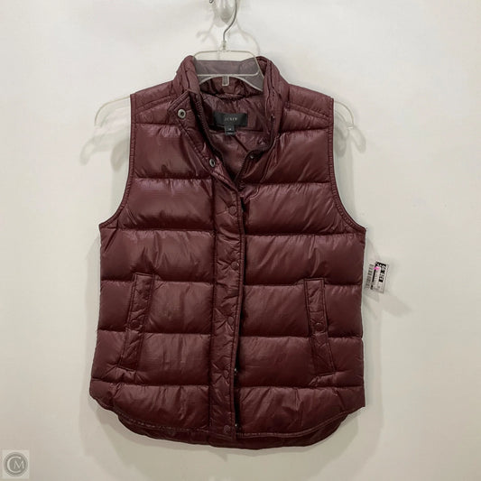 Vest Puffer & Quilted By J. Crew In Red, Size: Xs