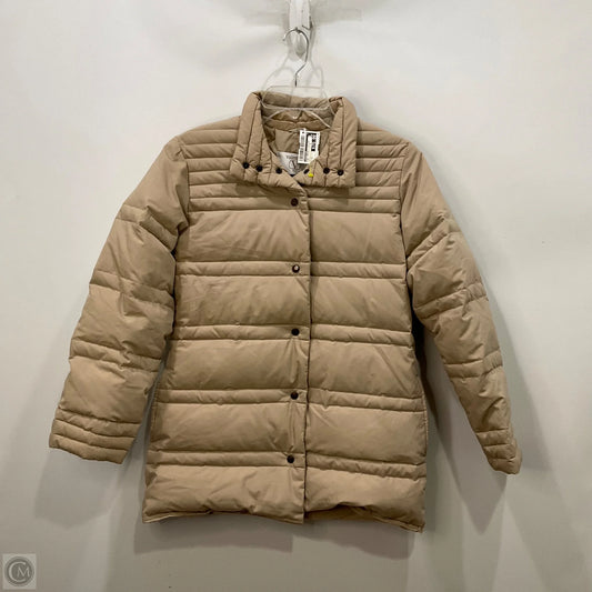 Coat Puffer & Quilted By Valentino In Tan, Size: 4