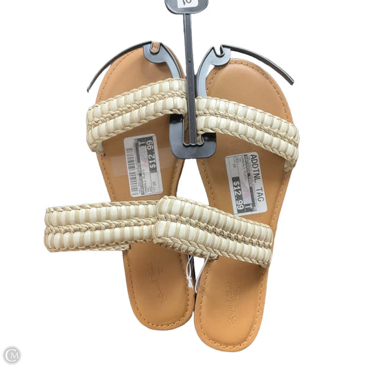 Sandals Flats By Universal Thread In Tan, Size: 10