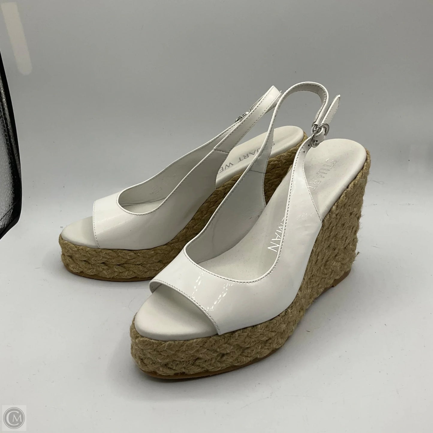 Sandals Heels Block By Stuart Weitzman In White, Size: 7