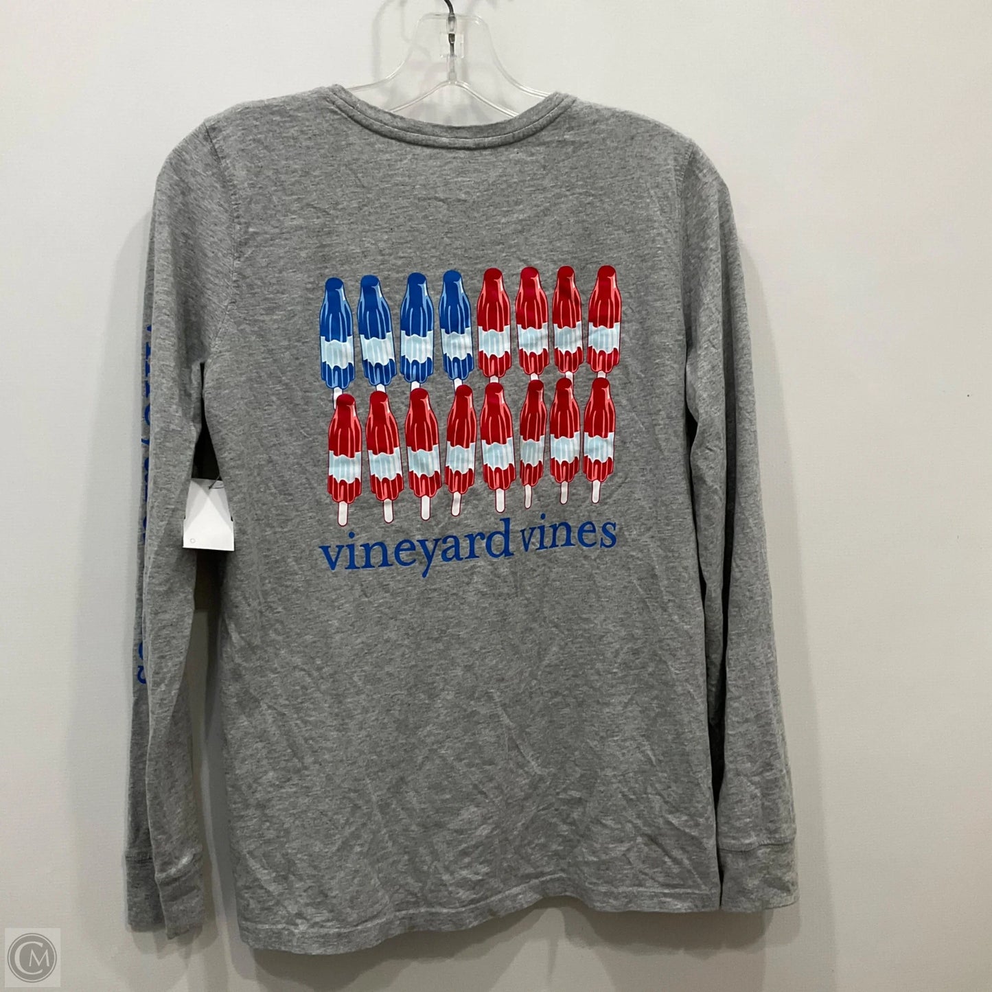 Top Long Sleeve By Vineyard Vines In Grey, Size: Xs