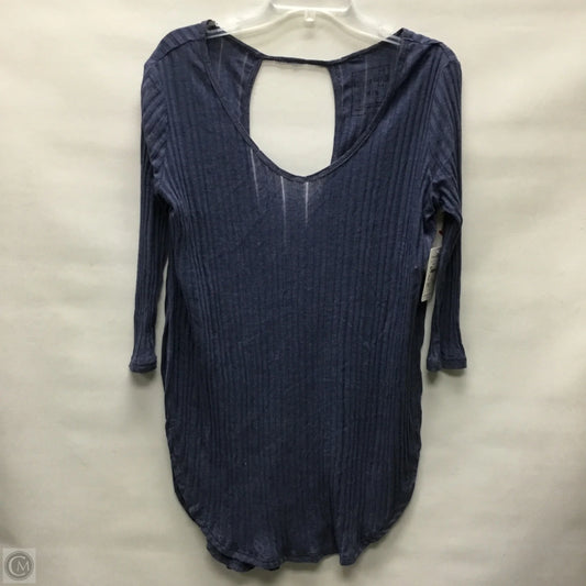 Top Long Sleeve By Free People In Blue, Size: M