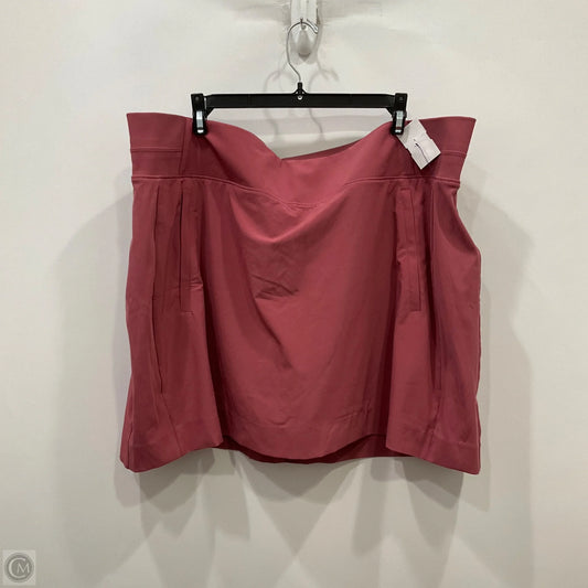 Athletic Skirt By Athleta In Pink, Size: 2x