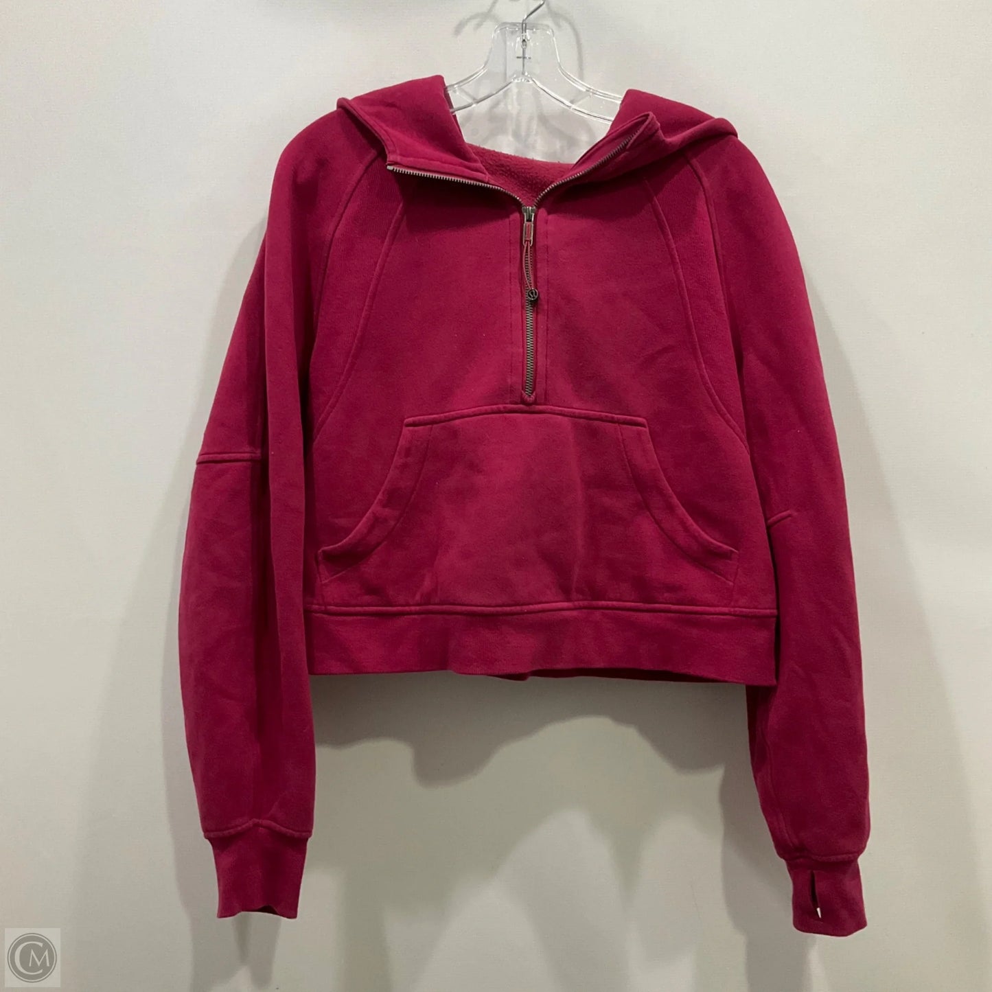 Athletic Jacket By Lululemon In Maroon, Size: L