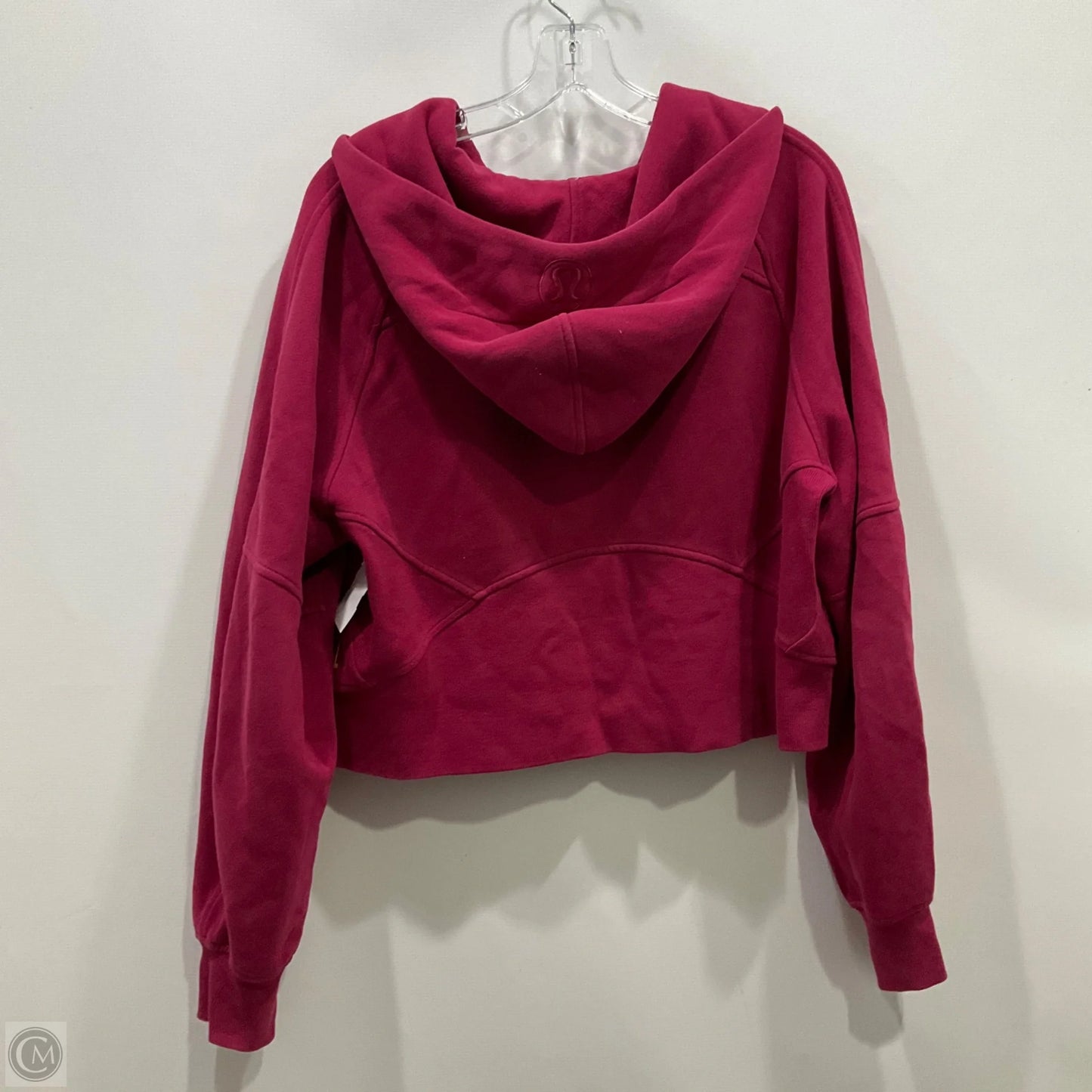 Athletic Jacket By Lululemon In Maroon, Size: L