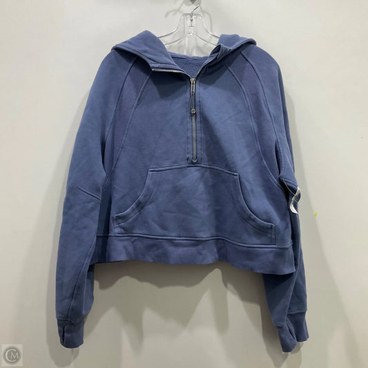 Athletic Jacket By Lululemon In Blue, Size: L